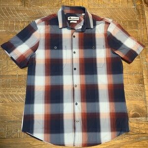 Tallwoods Men’s Casual Plaid Button Down Shirt